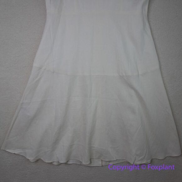 New! City Chic Refinity Dress 100% Linen‎ Button Up in off white, size L - Picture 13 of 16